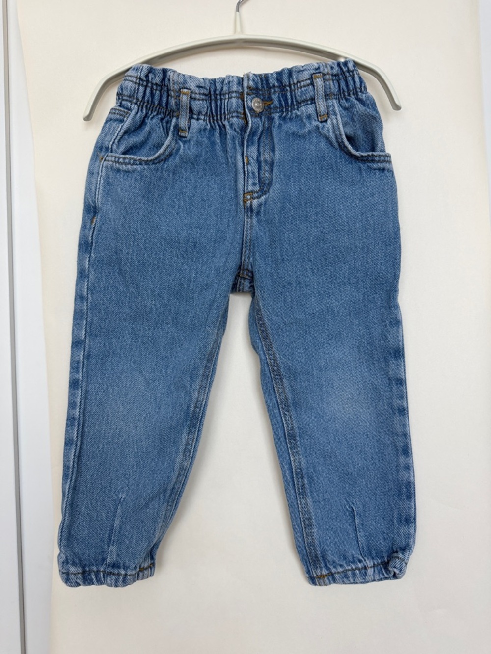 Zara Kids Light Blue Elastic Waist Denim Jeans